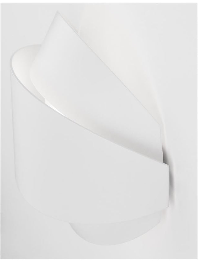 ASTRID Sandy White Metal & Acrylic LED 12 Watt 220-240V Volt 673Lm 3000K IP20 L: 20 W: 9 H: 16 cm