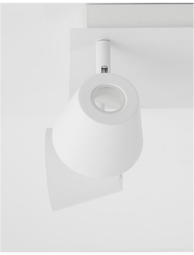 BIAGIO Sandy White Metal LED 4x6 Watt 230 Volt 1240Lm 3000K IP20 L: 22 H: 16 cm