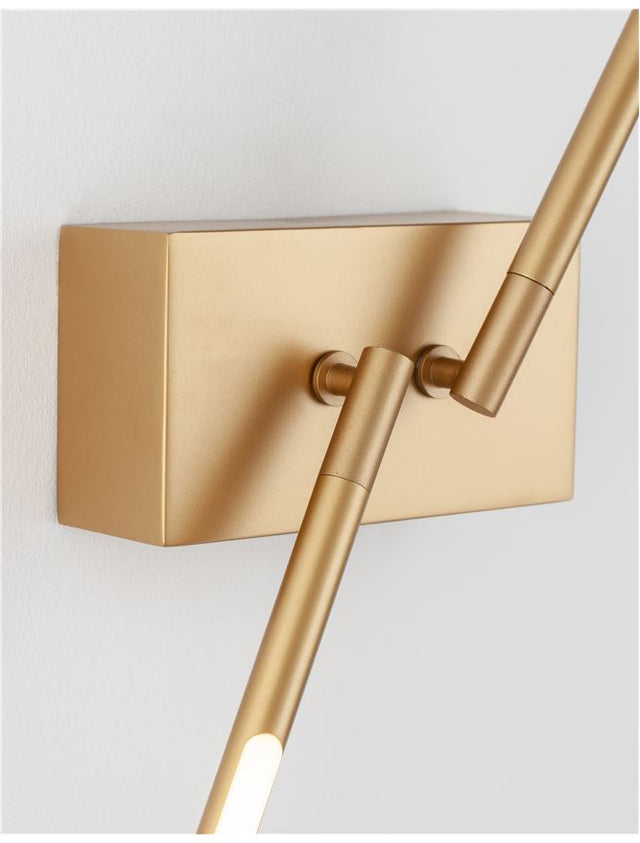 RACCIO Gold Metal & Acrylic LED 9.2 Watt 230 Volt 560Lm 3000K IP20 L: 6 W: 12 H: 74 cm