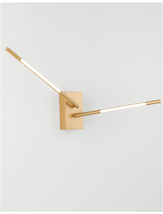 RACCIO Gold Metal & Acrylic LED 9.2 Watt 230 Volt 560Lm 3000K IP20 L: 6 W: 12 H: 74 cm