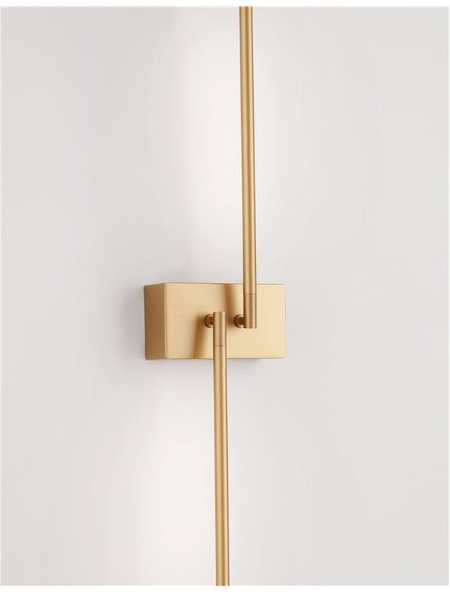 RACCIO Gold Metal & Acrylic LED 9.2 Watt 230 Volt 560Lm 3000K IP20 L: 6 W: 12 H: 74 cm