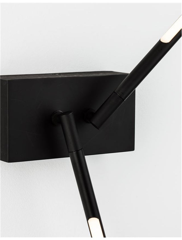 RACCIO Black Metal & Acrylic LED 9.2 Watt 230 Volt 560Lm 3000K IP20 L: 6 W: 12 H: 74 cm