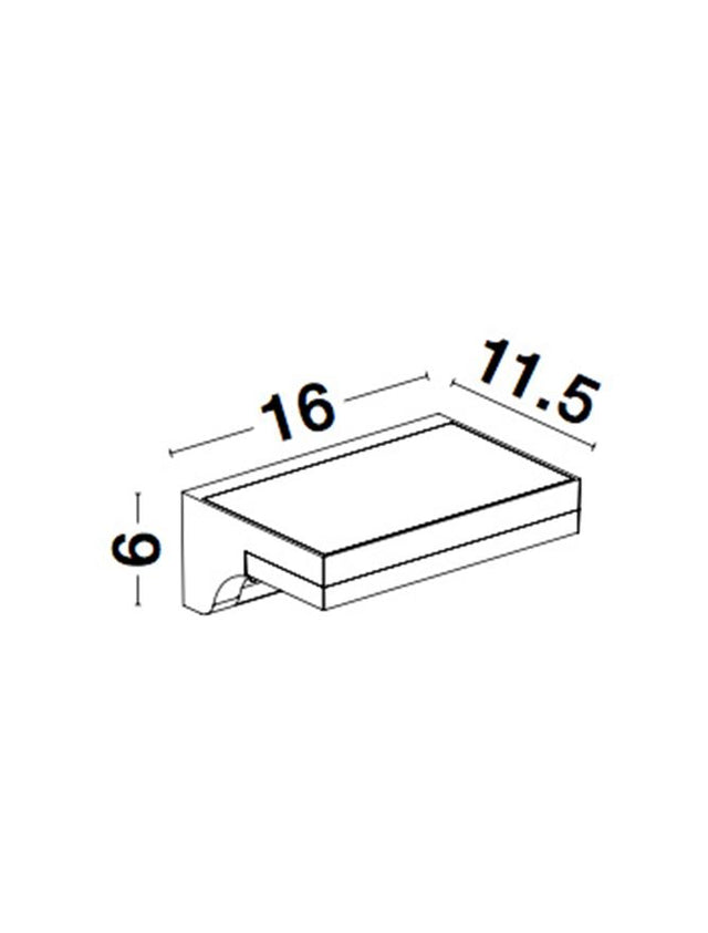 DYN Anthracite Die-Casting Aluminium & Acrylic Diffuser LED 1.5 Watt 152Lm 3000K CRI>80 200-240 Volt Beam Angle 110° IP65 Solar / Switch On/Off L: 16 W: 11.5 H: 6 cm
