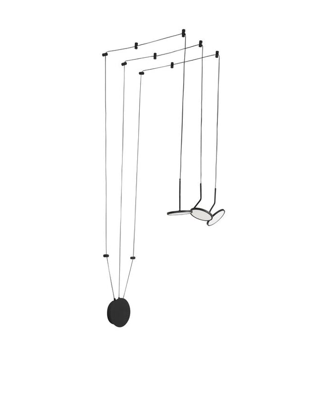 LUCCELO Sandy Black Aluminium
& Acrylic
LED 30 Watt 230 Volt
1500Lm 3000K IP20
Cable Length: 390 cm
L: 16 W: 16 H: 400 cm Adjustable Height, Rotating & Adjustable