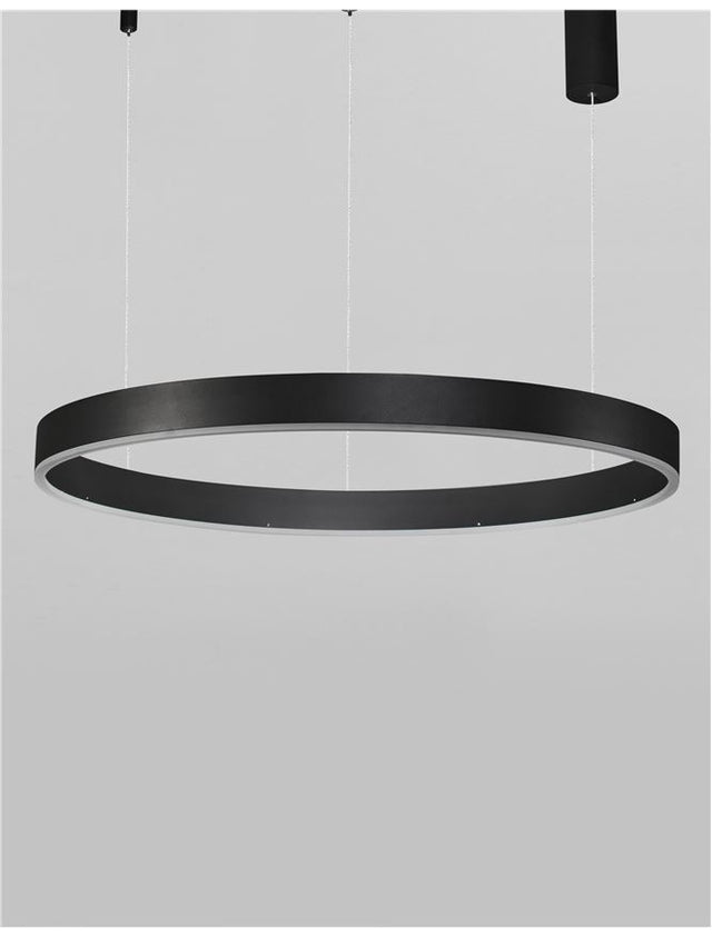MOTIF Sandy Black Aluminium & Acrylic LED 48 Watt 230 Volt 3360Lm 3000K IP20 D: 80 H: 120 cm