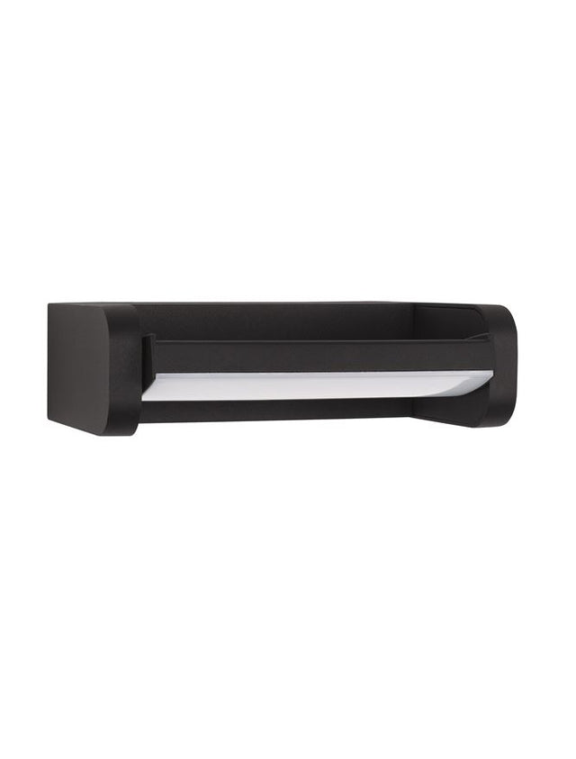 VOLVER Black Die-Casting Aluminium Acrylic Diffuser LED 6 Watt 480Lm 3000K CRI>80 220-240 Volt Beam Angle 150° IP54 L: 20 W: 11 H: 6 cm