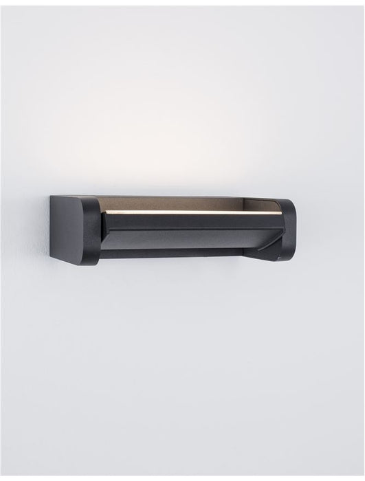 VOLVER Black Die-Casting Aluminium Acrylic Diffuser LED 6 Watt 480Lm 3000K  CRI>80 220-240 Volt  Beam Angle 150° IP54 L: 20 W: 11 H: 6 cm