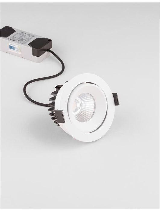 BLADE White Aluminium LED 12 Watt 720Lm 3000K D: 9 H: 4.7 cm IP65