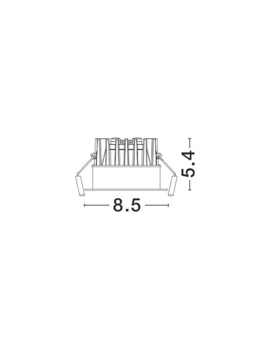 BLADE Black Aluminium LED 12 Watt 720Lm 3000K D: 8.5 H: 5.4 cm IP65