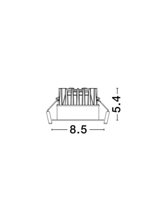 BLADE Black Aluminium LED 12 Watt 720Lm 3000K D: 8.5 H: 5.4 cm IP65