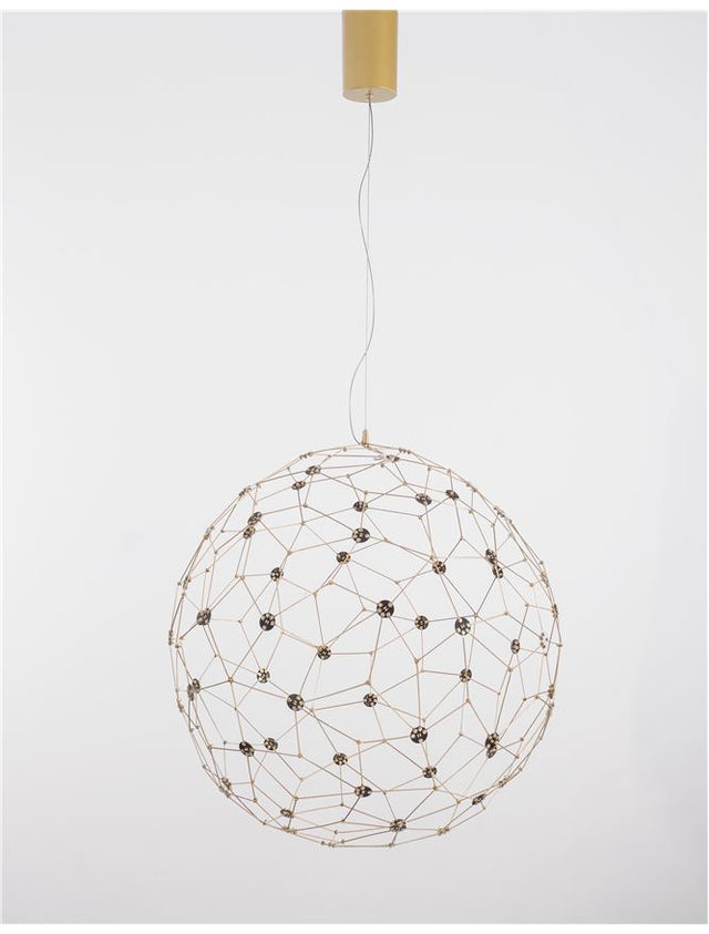 SOLE Gold Metal LED 21.6 Watt 230 Volt 2520Lm 3000K IP20 D: 80 H: 330 cm