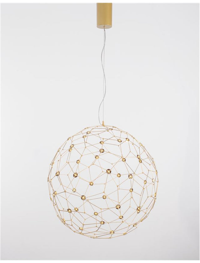 SOLE Gold Metal LED 21.6 Watt 230 Volt 2520Lm 3000K IP20 D: 80 H: 330 cm