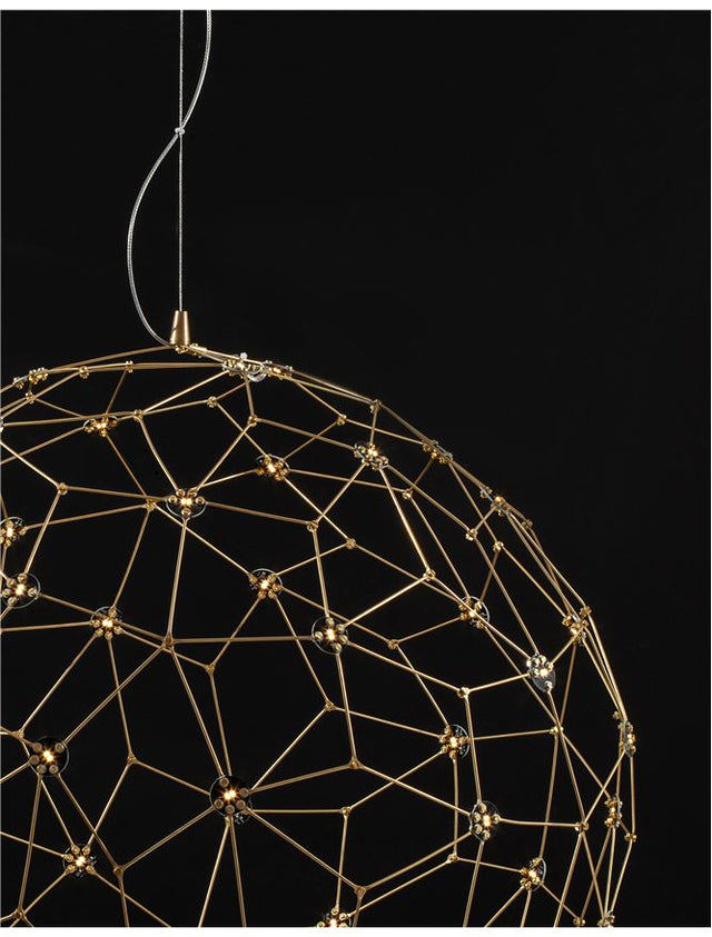 SOLE Gold Metal LED 21.6 Watt 230 Volt 2520Lm 3000K IP20 D: 80 H: 330 cm