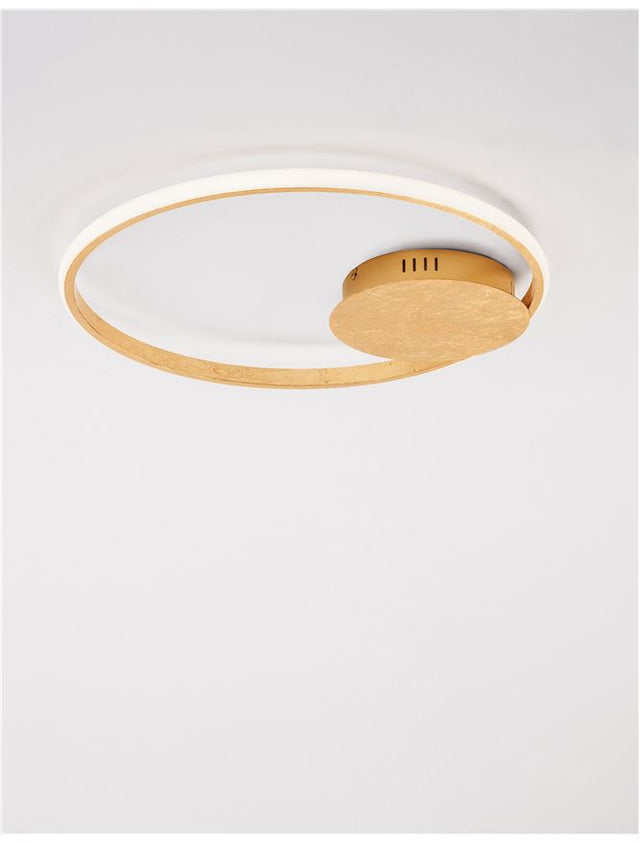 FULINE Gold Leaf Aluminium & Acrylic LED 32 Watt 230 Volt 2320Lm 3000K IP20 D: 50 H: 5 cm