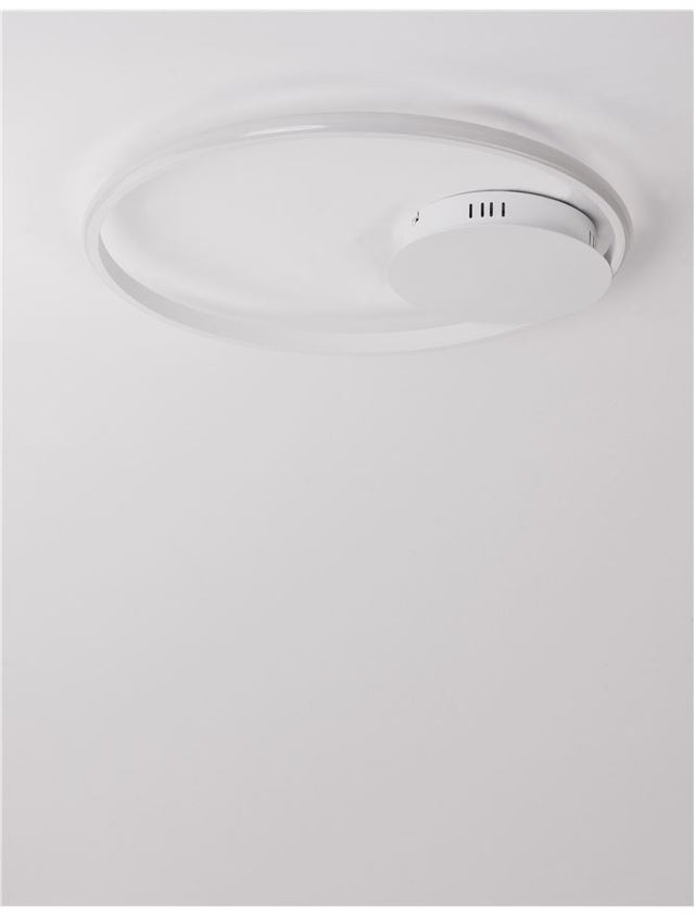 FULINE Sandy White Aluminium & Acrylic LED 32 Watt 230 Volt 2320Lm 3000K IP20 D: 50 H: 5 cm