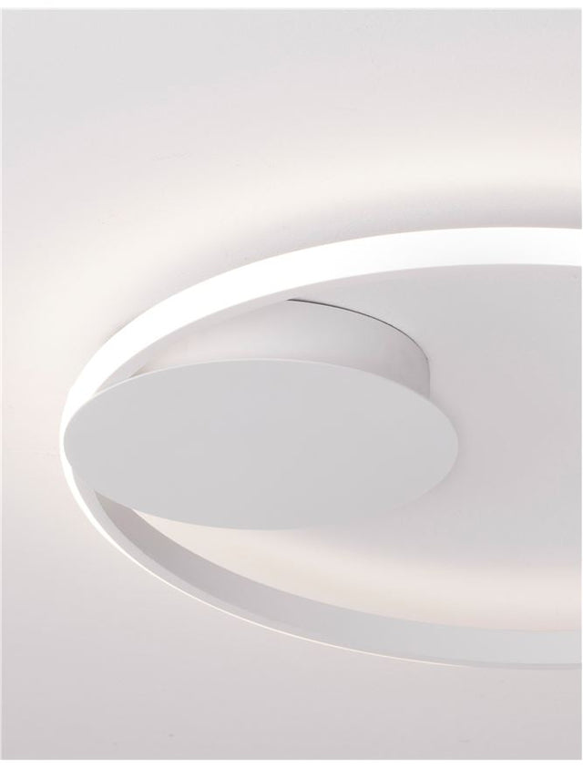 FULINE Sandy White Aluminium & Acrylic LED 32 Watt 230 Volt 2320Lm 3000K IP20 D: 50 H: 5 cm