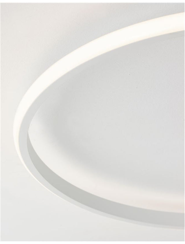 FULINE Sandy White Aluminium & Acrylic LED 32 Watt 230 Volt 2320Lm 3000K IP20 D: 50 H: 5 cm
