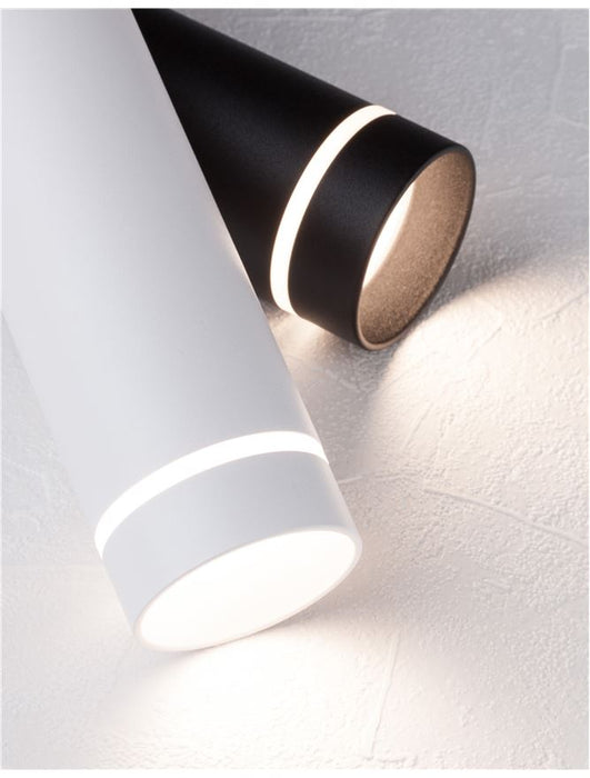 ESCA Sandy White Aluminium & Acrylic LED GU10 1x10 Watt IP20 220-240 Volt Bulb Excluded D: 6 H1: 30 H2: 150 cm