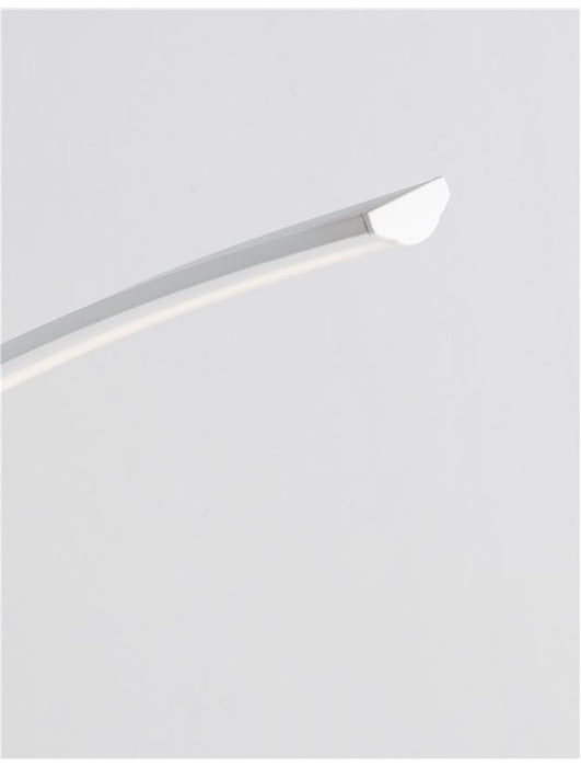 PREMIUM Sandy White Aluminium & Acrylic LED 30 Watt 230 Volt 1580Lm 3000K IP20 L: 26 W: 94 H: 172 cm