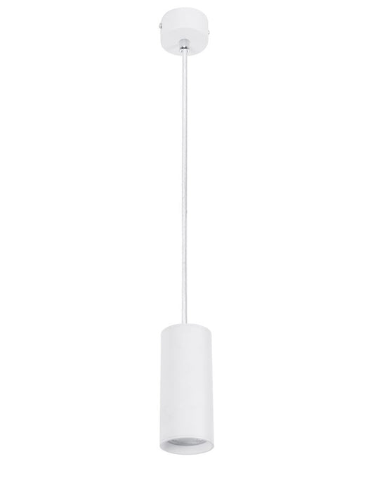 AILA Sandy White Aluminium LED GU10 1x10 Watt 230 Volt IP20 Bulb Excluded D: 5.6 H1: 20 H2: 120 cm