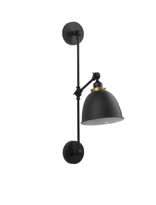 VIRGO Black & Brass Metal LED E27 1x12 Watt 230 Volt IP20 Bulb Excluded D: 16 W: 27 H: 44 cm