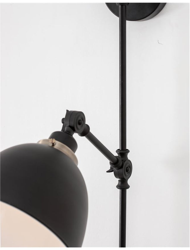 VIRGO Black & Brass Metal LED E27 1x12 Watt 230 Volt IP20 Bulb Excluded D: 16 W: 27 H: 44 cm