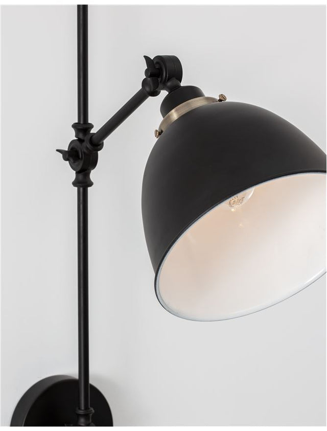VIRGO Black & Brass Metal LED E27 1x12 Watt 230 Volt IP20 Bulb Excluded D: 16 W: 27 H: 44 cm