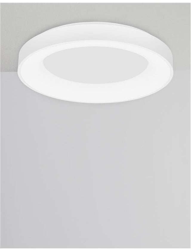 RANDO SMART Sandy White Aluminium & Acrylic LED 50 Watt 230 Volt 3250Lm 3000K - 4000K IP20 D: 60 H: 9 cm