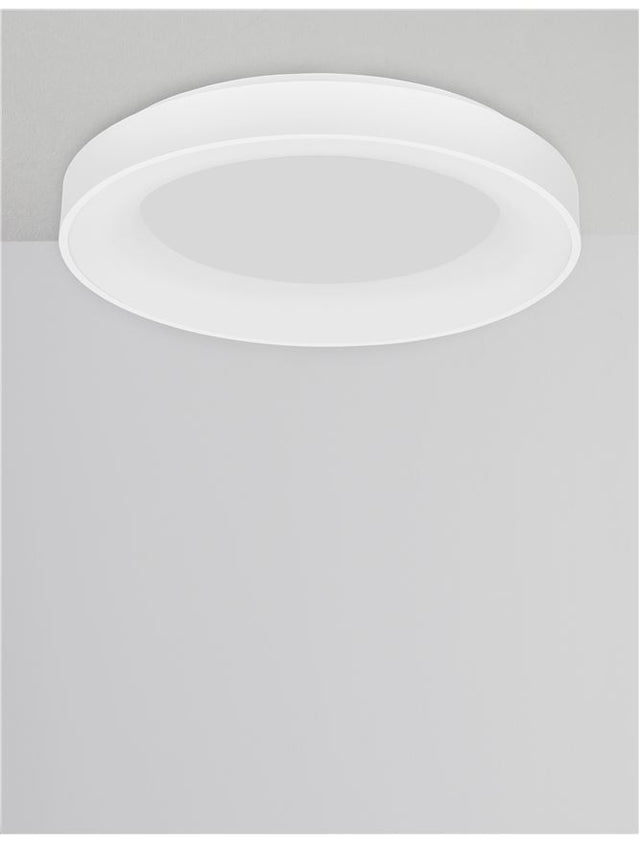 RANDO SMART Sandy White Aluminium & Acrylic LED 50 Watt 230 Volt 3250Lm 3000K - 4000K IP20 D: 60 H: 9 cm