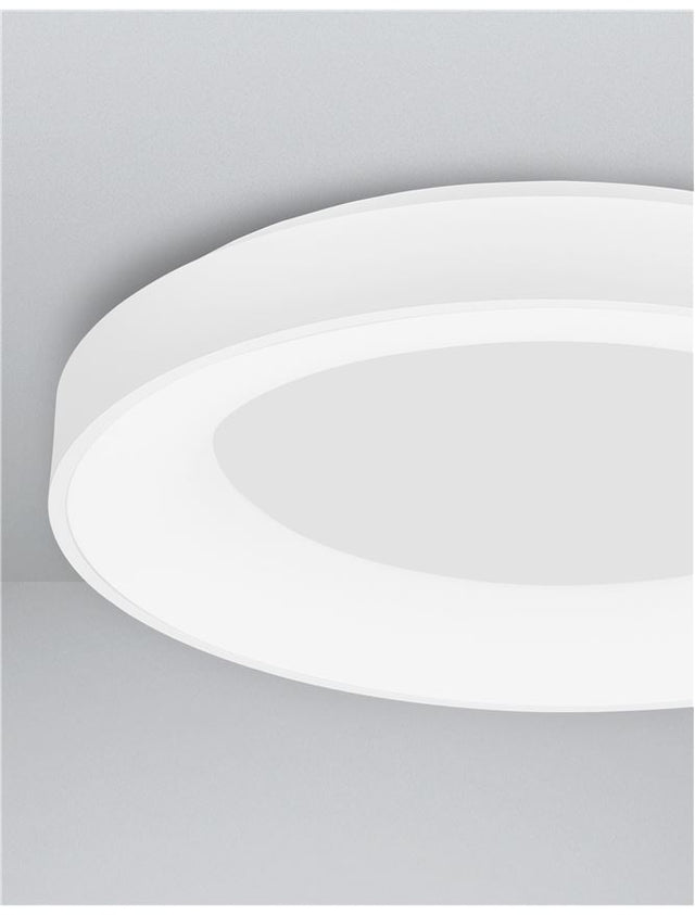 RANDO SMART Sandy White Aluminium & Acrylic LED 50 Watt 230 Volt 3250Lm 3000K - 4000K IP20 D: 60 H: 9 cm