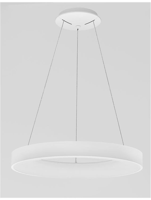 RANDO SMART Sandy White Aluminium & Acrylic LED 50 Watt 230 Volt 3250Lm 3000K - 4000K IP20 D: 60 H: 120 cm