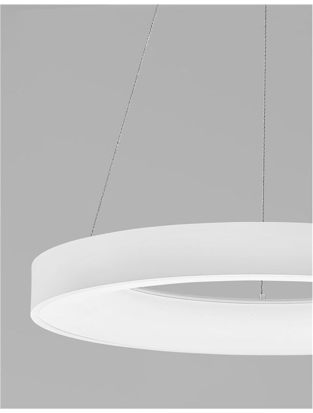 RANDO SMART Sandy White Aluminium & Acrylic LED 50 Watt 230 Volt 3250Lm 3000K - 4000K IP20 D: 60 H: 120 cm