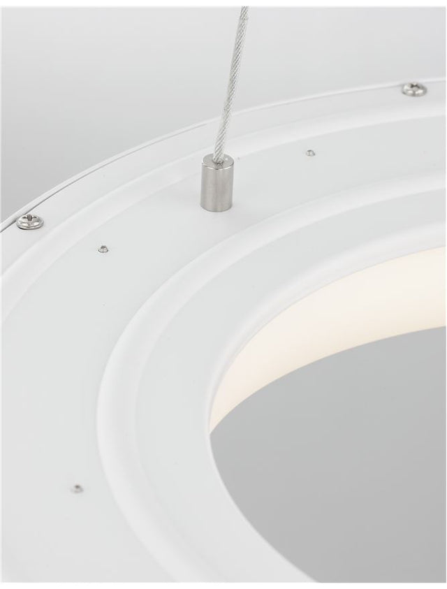 RANDO THIN Sandy White Aluminium & Acrylic LED 30 Watt 230 Volt 1950Lm 3000K IP20 D: 38 H: 120 cm