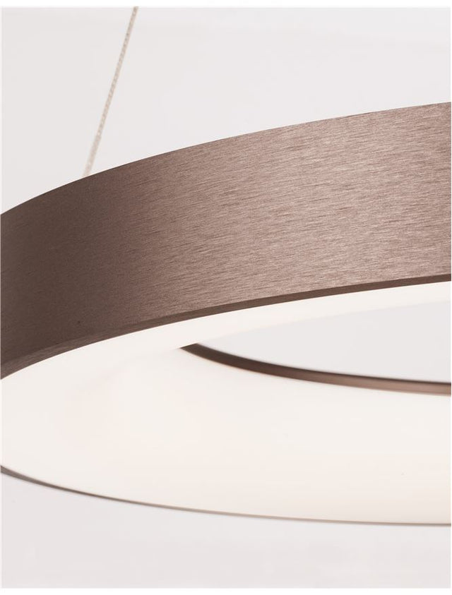 RANDO THIN Brushed Coffee Aluminium & Acrylic LED 50 Watt 230 Volt 3250Lm 3000K IP20 D: 60 H: 120 cm