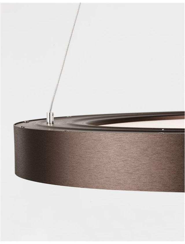 RANDO THIN Brushed Coffee Aluminium & Acrylic LED 50 Watt 230 Volt 3250Lm 3000K IP20 D: 60 H: 120 cm