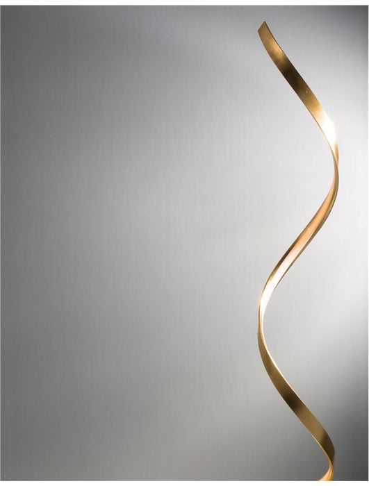 LEON Golden Leaf Aluminium & Acrylic LED 28 Watt 230 Volt 1700Lm 3000K IP20 D: 29 H: 143 cm