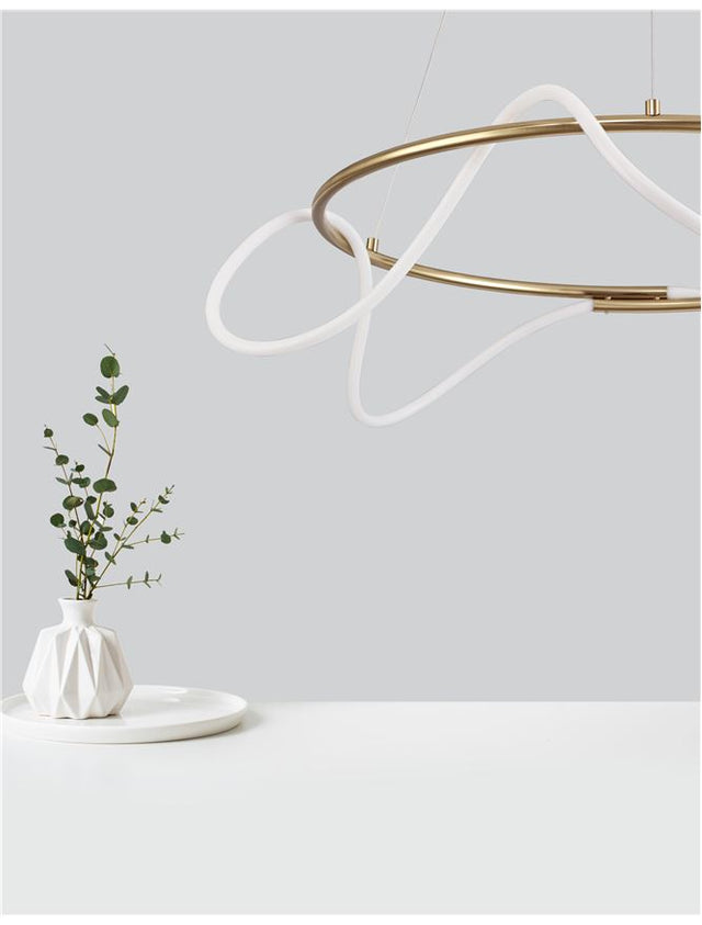 TIRIAC Gold Aluminium & Acrylic LED 43 Watt 230 Volt 4581Lm 3000K IP20 D: 70 H: 120 cm