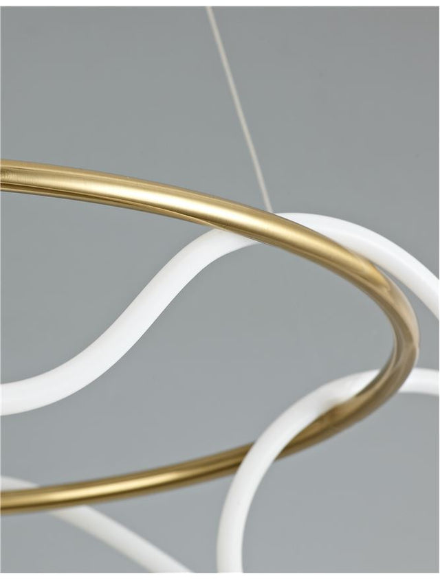 TIRIAC Gold Aluminium & Acrylic LED 43 Watt 230 Volt 4581Lm 3000K IP20 D: 70 H: 120 cm