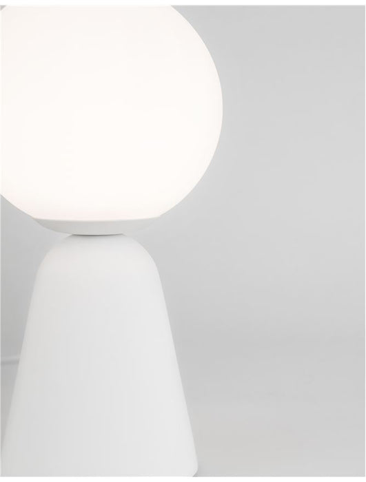 ZERO White Gypsum & Opal Glass LED G9 1x5 Watt 230 Volt IP20 Bulb Excluded D: 10 H: 20 cm