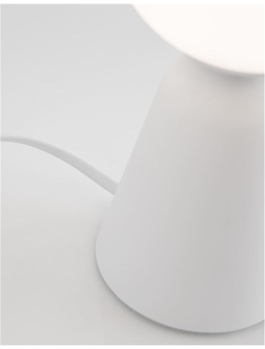 ZERO White Gypsum & Opal Glass LED G9 1x5 Watt 230 Volt IP20 Bulb Excluded D: 10 H: 20 cm