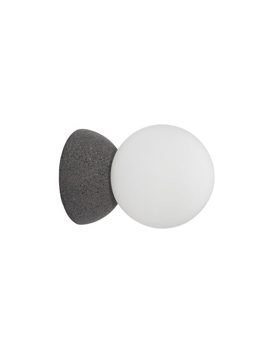 ZERO Gray Concrete & Opal Glass LED G9 1x5 Watt IP20 220-240 Volt Bulb Excluded D: 10 W:14 H: 10 cm
