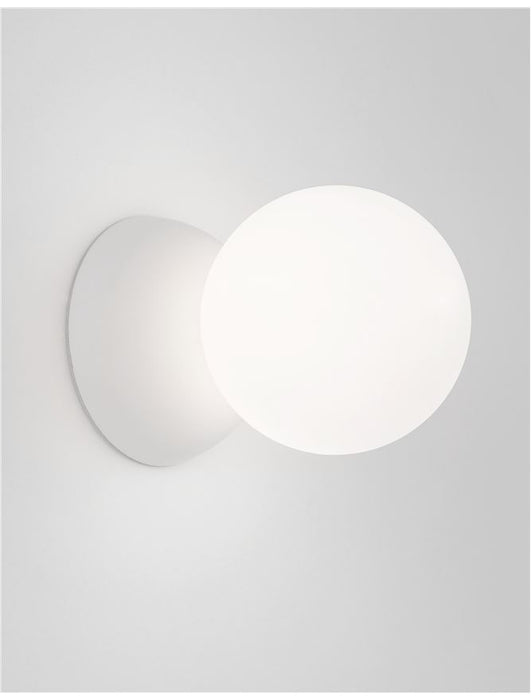 ZERO White Gypsum & Opal Glass LED G9 1x5 Watt IP20 220-240 Volt Bulb Excluded D: 10 W:14 H: 10 cm
