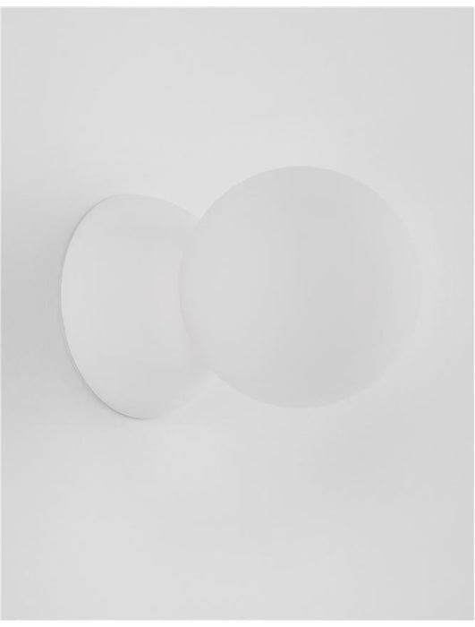 ZERO White Gypsum & Opal Glass LED G9 1x5 Watt IP20 220-240 Volt Bulb Excluded D: 10 W: 14 H: 10 cm