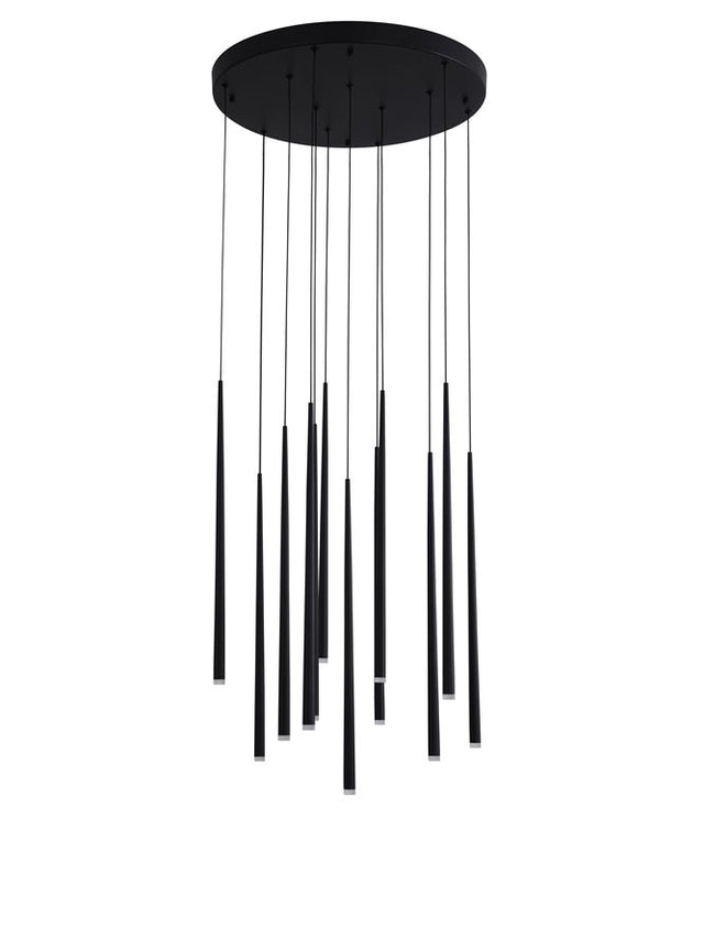 GIONO Sandy Black Aluminium
& Acrylic
LED 29 Watt 230 Volt
3434Lm 3000K IP20
D: 50 H1: 51 H2: 230 cm Adjustable Height