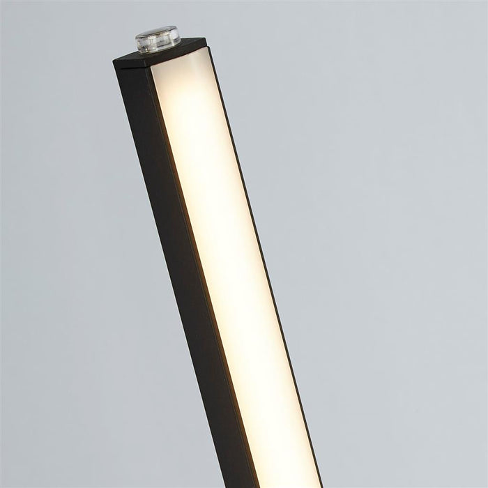 TRIBECA 1LT LED FLOOR LAMP, TEMPERATURE COLOUR CHANGING, MATT BLACK