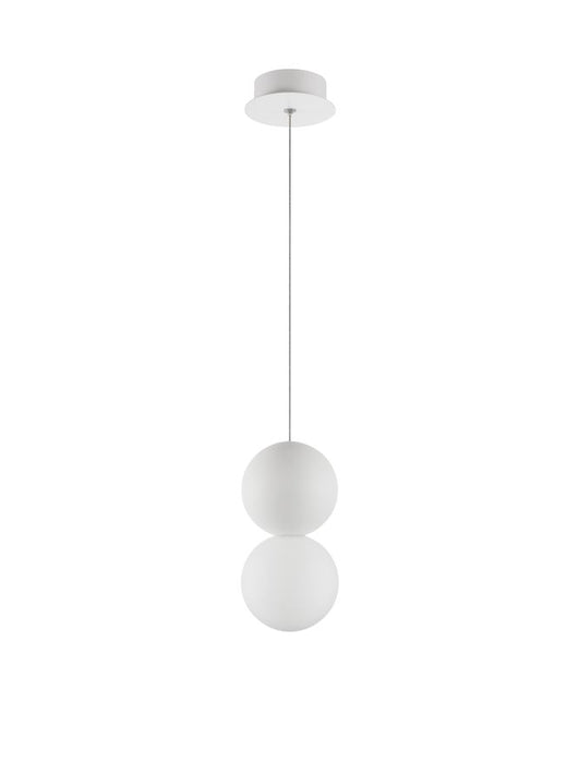 ZERO White Gypsum Opal Glass 
& White Aluminium 
LED G9 1x5 Watt IP20 
220-240 Volt Bulb Excluded
D: 10 H1: 19.5 H2: 120 cm Adjustable height