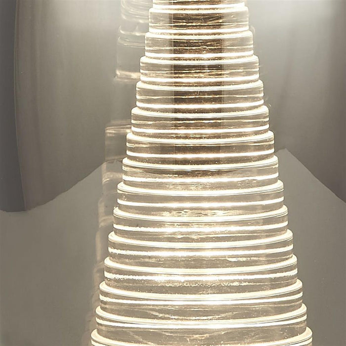 CYCLONE  1LT TABLE LAMP WITH SMOKED GLASS