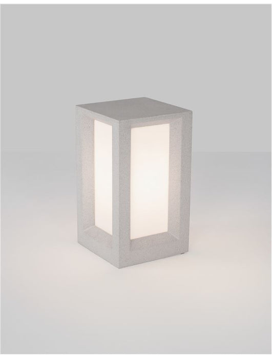 CASTRO White Sandstone & Acrylic LED E27 1x12 Watt Bulb Excluded 100-240 Volt IP65
L: 20 W: 20 H: 35 cm