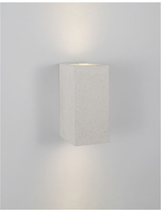 FUENTO White Sandstone Glass Diffuser LED GU10 2x7 Watt IP65 100-240 Volt Bulb Excluded
Light Up & Down L: 8.6 W: 10 H: 18 cm
