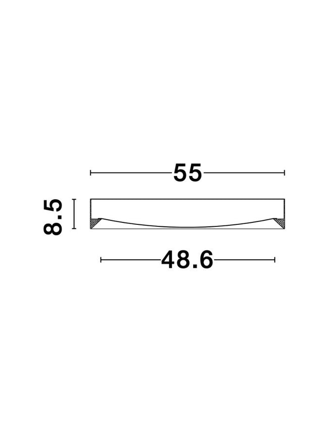 LUTON Sandy White Aluminium Matt White Acrylic Diffuser LED 47 Watt 230 Volt 3525Lm 3000K IP20 D: 55 H: 8.5 cm